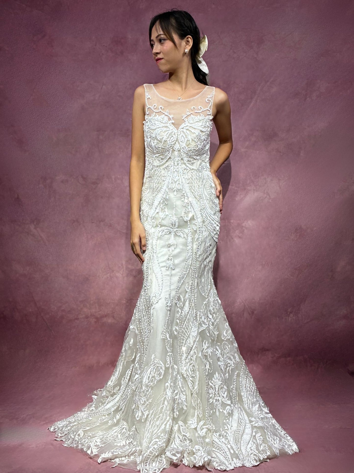 Noelle Fit & Flare Mermaid Wedding Dress