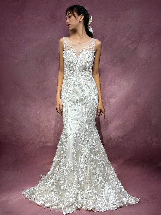Noelle Fit & Flare Mermaid Wedding Dress