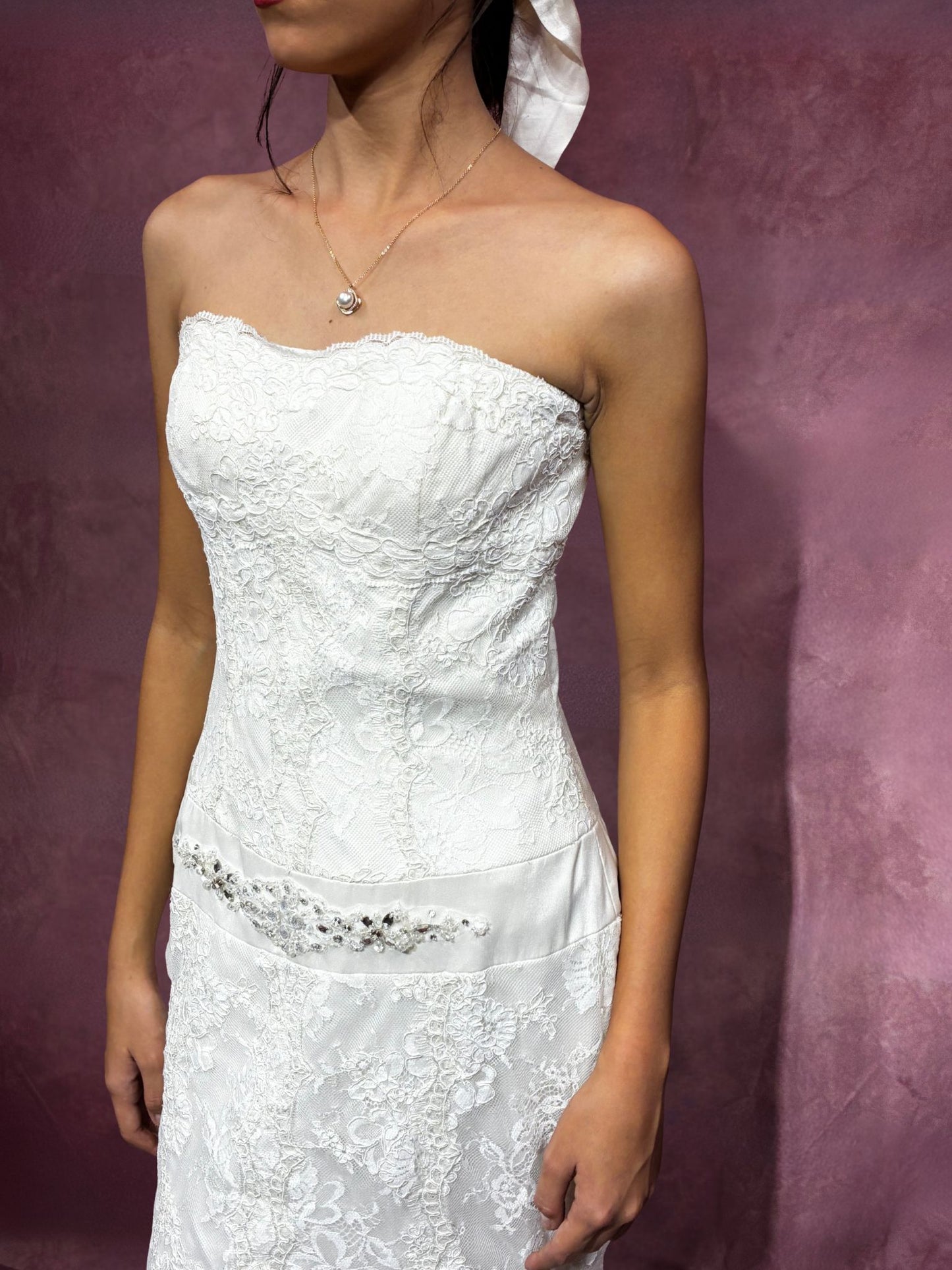 Sage Mermaid Wedding Dress