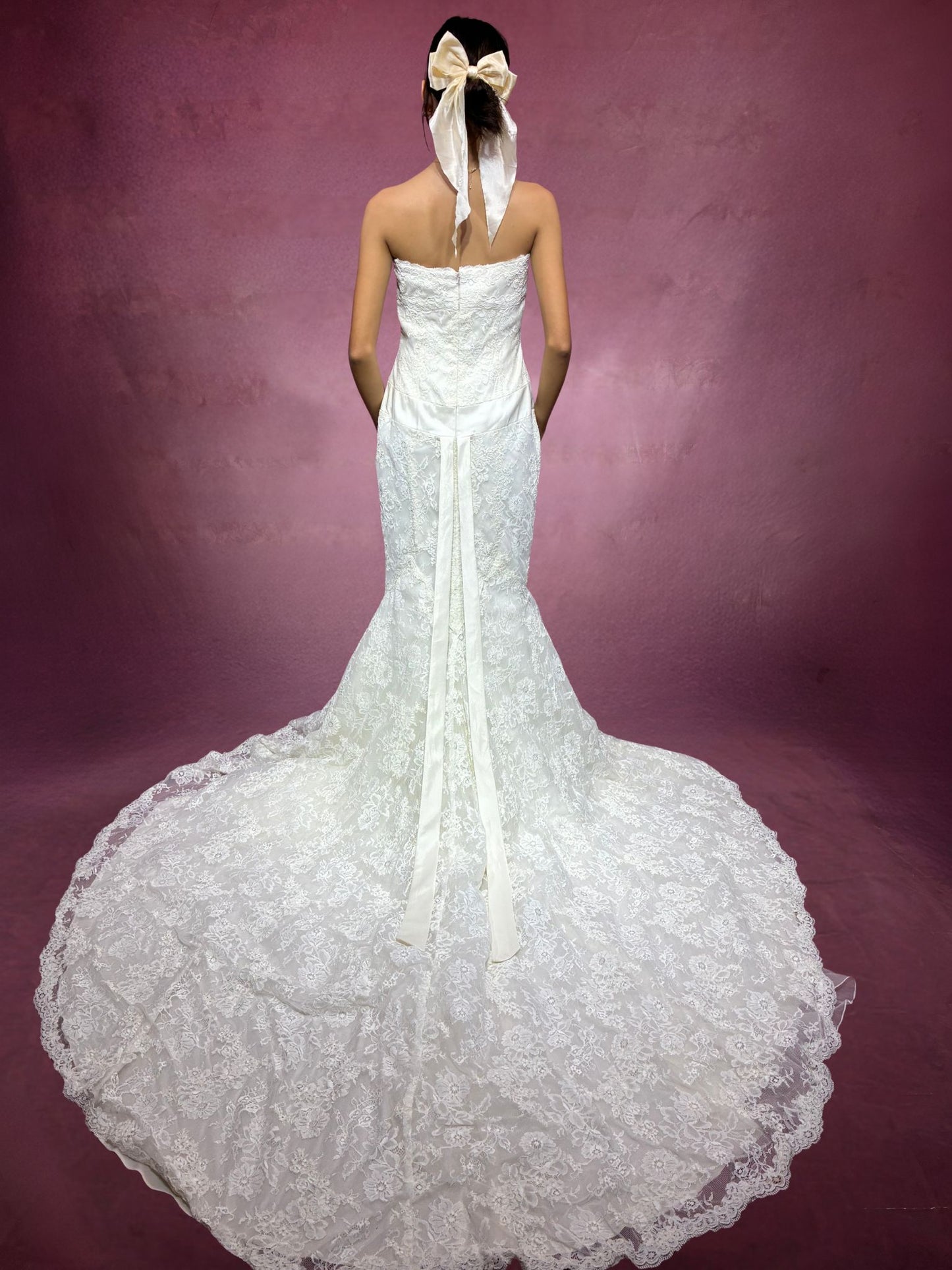 Sage Mermaid Wedding Dress