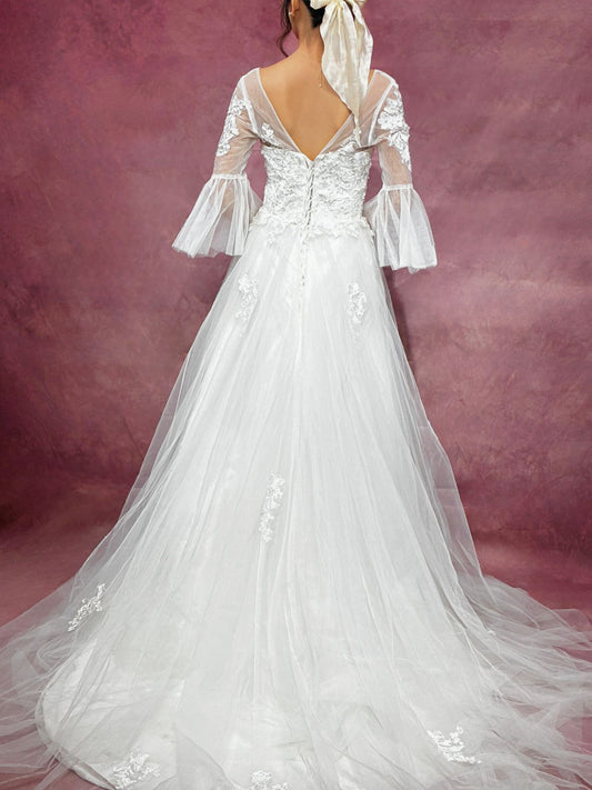 Harper A-Line Wedding Dress - ReBridal Wedding Dress