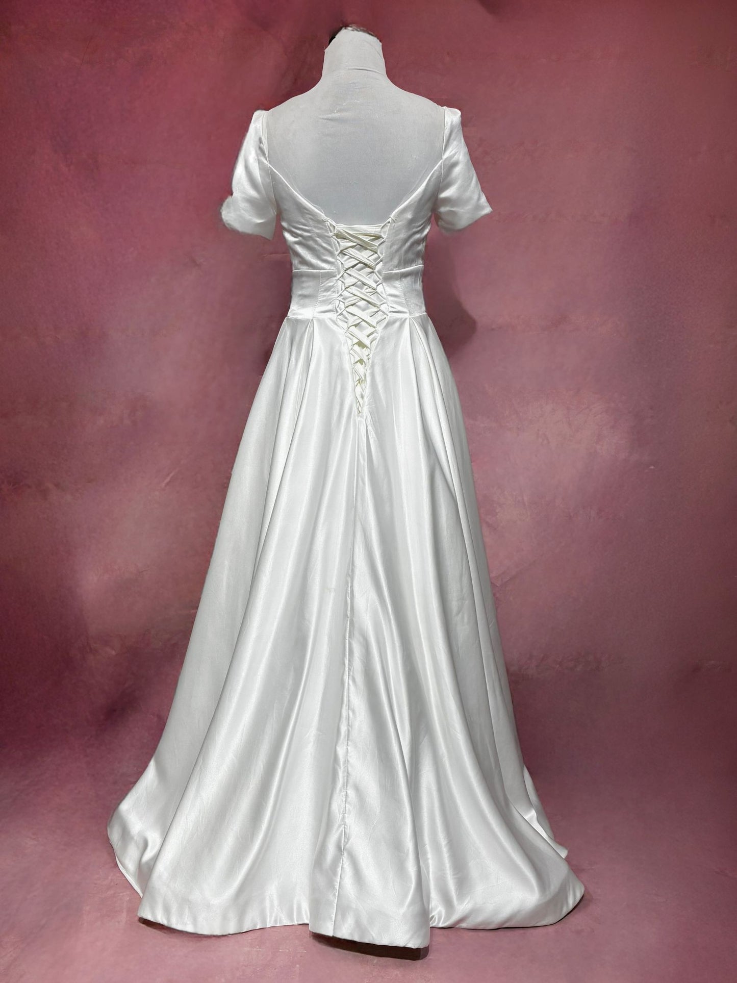 Hana Satin A-Line Wedding Dress - ReBridal Wedding Dress