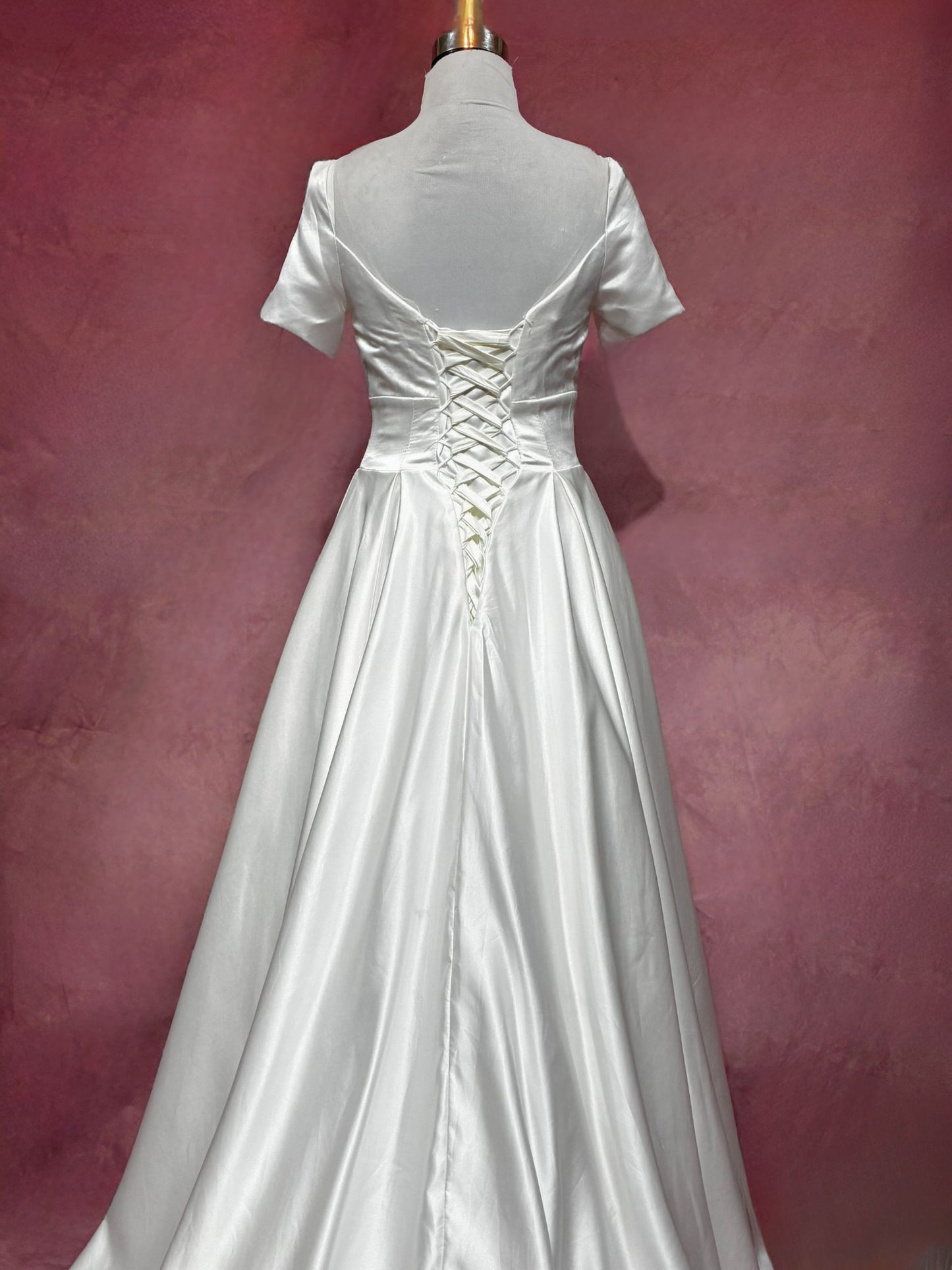 Hana Satin A-Line Wedding Dress - ReBridal Wedding Dress