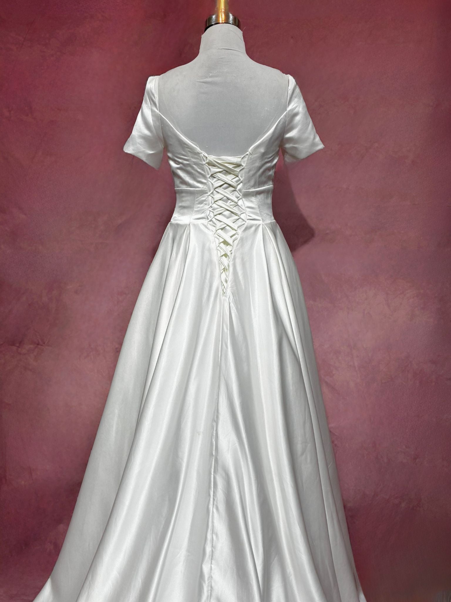 Hana Satin A-Line Wedding Dress - ReBridal Wedding Dress