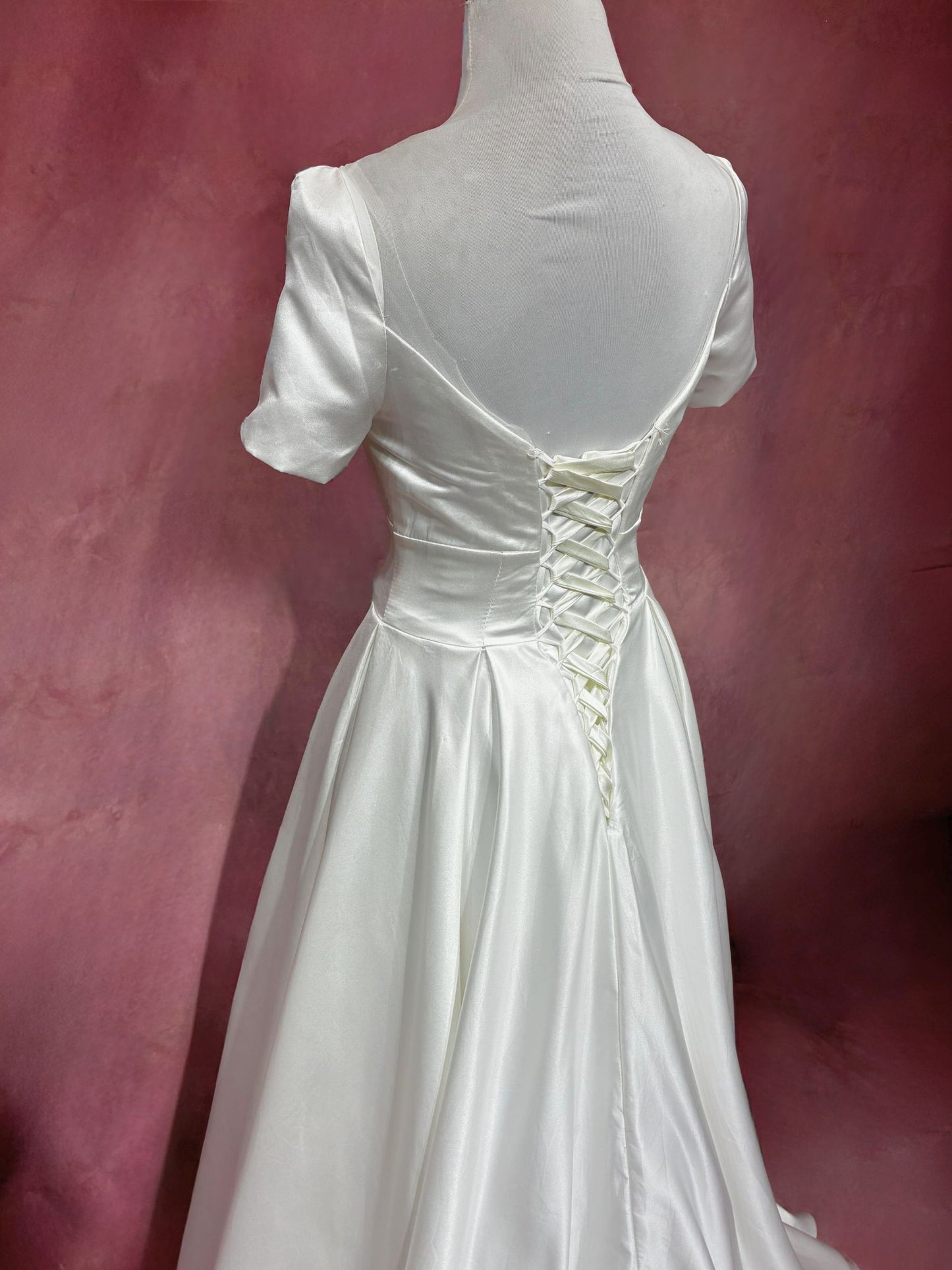Hana Satin A-Line Wedding Dress - ReBridal Wedding Dress