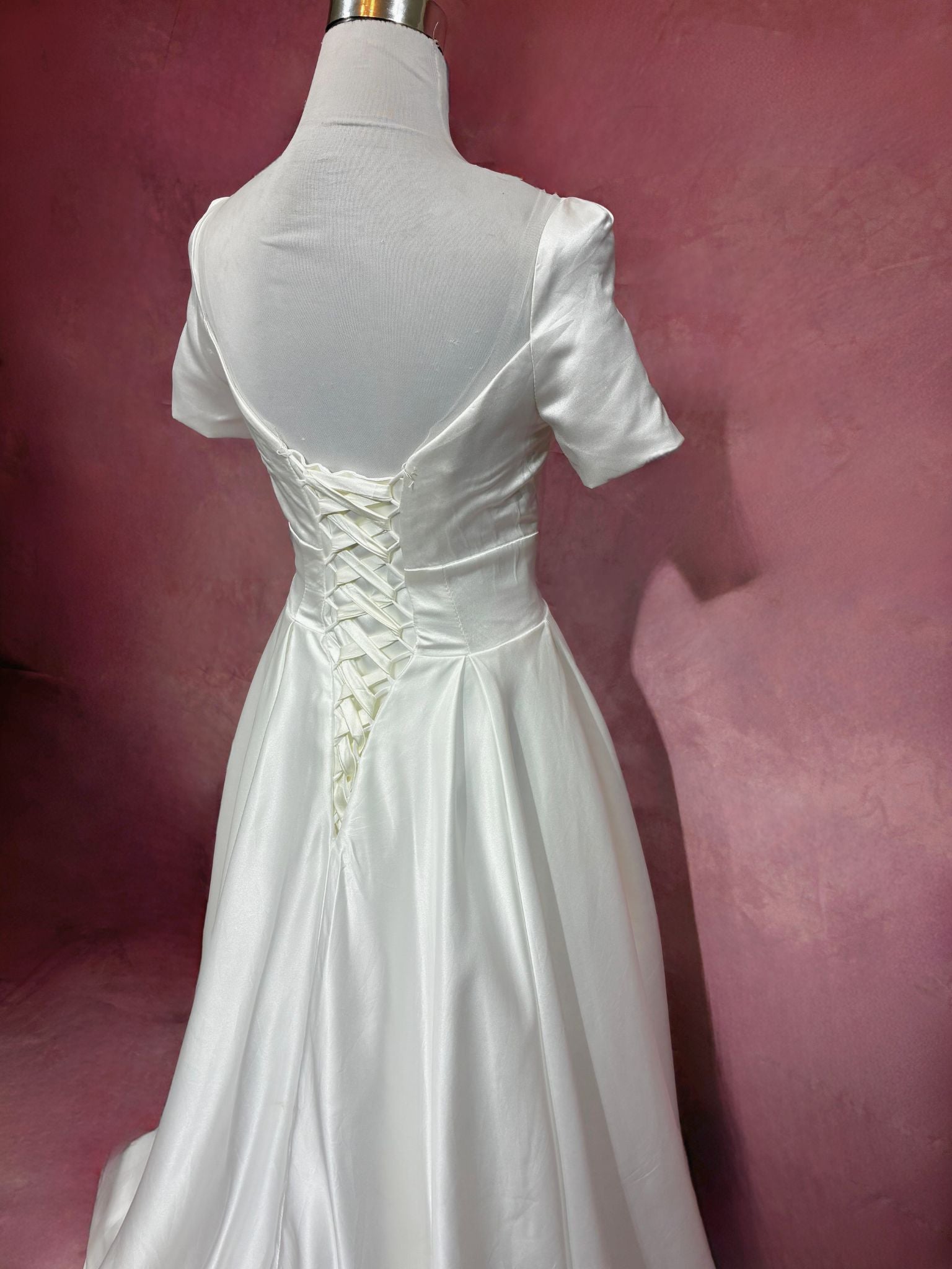 Hana Satin A-Line Wedding Dress - ReBridal Wedding Dress