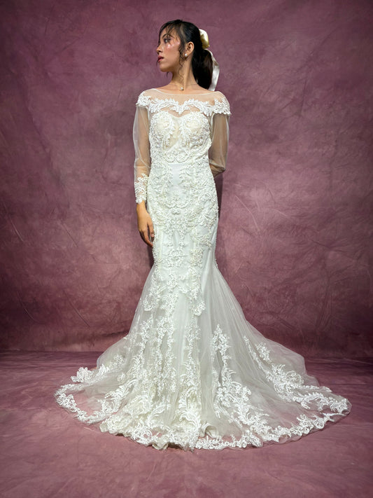 Elara Fit & Flare Wedding Dress
