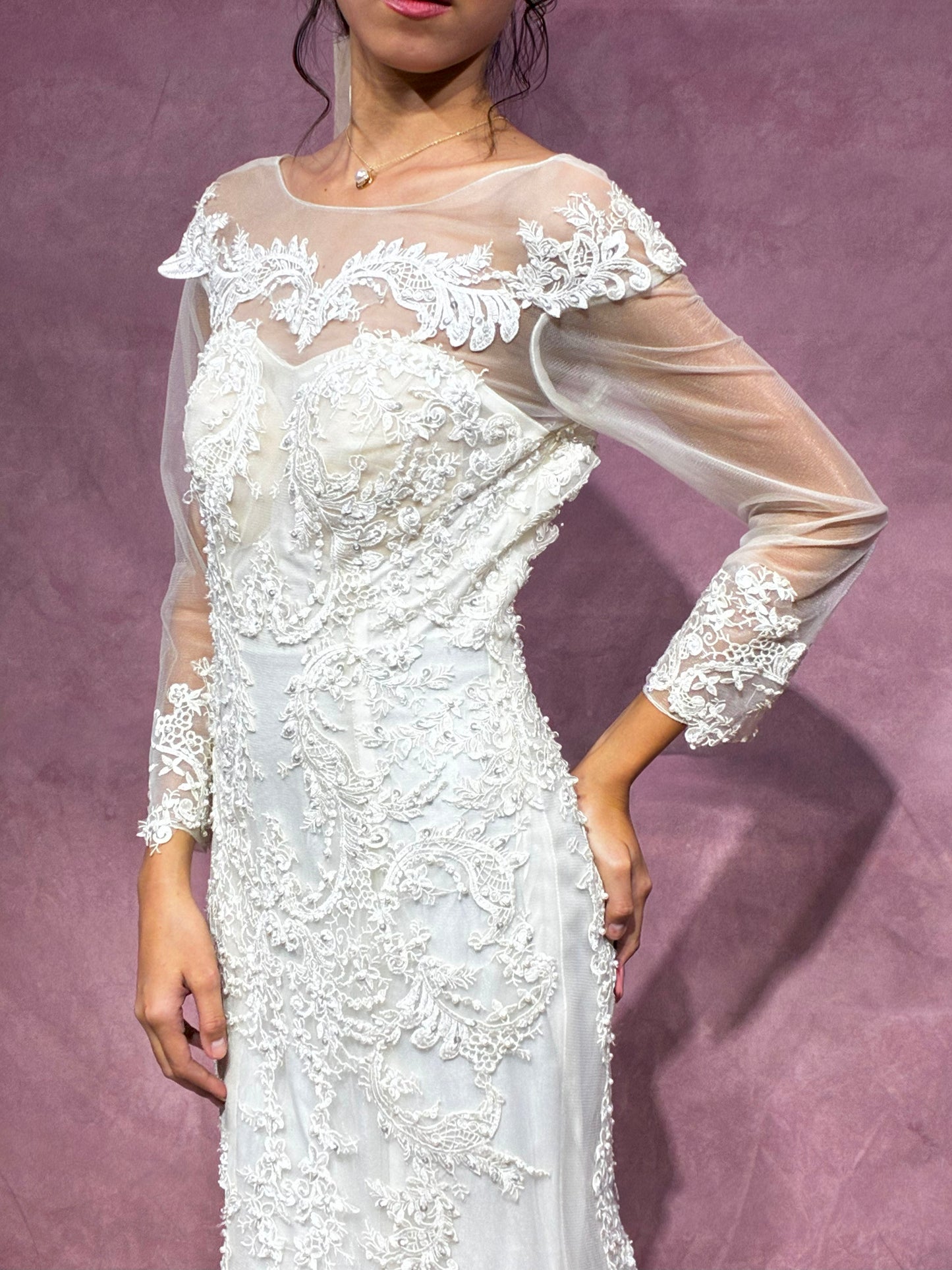 Elara Fit & Flare Wedding Dress