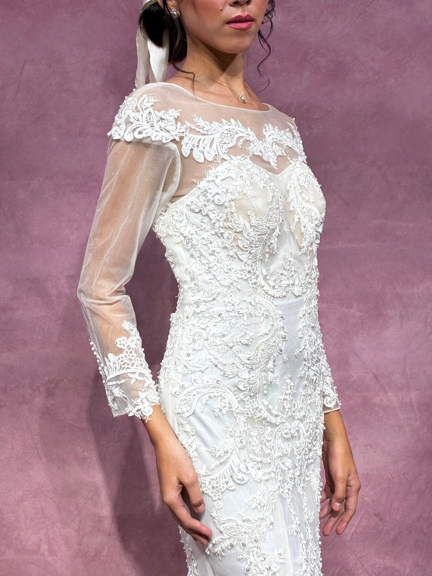 Elara Fit & Flare Wedding Dress