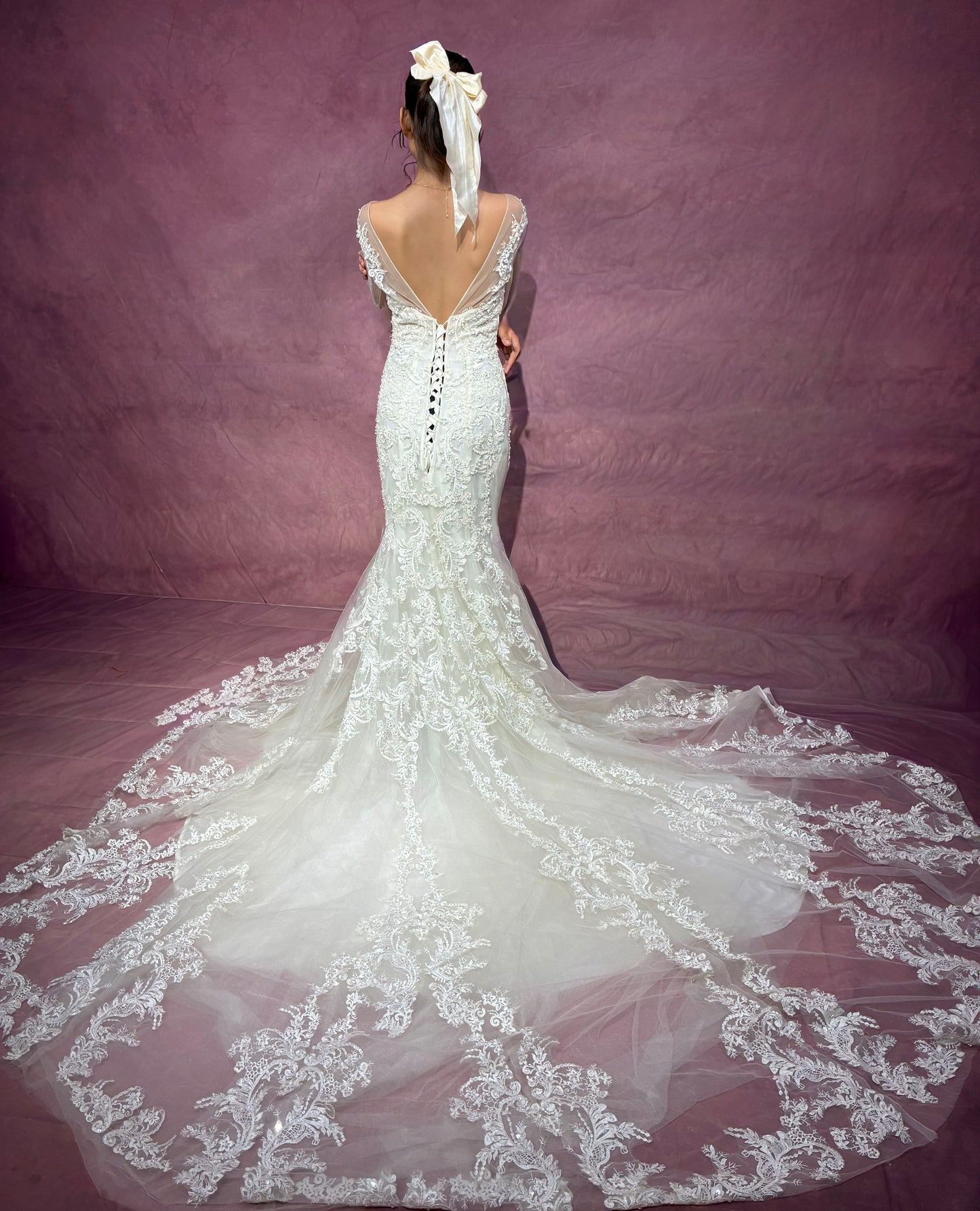Elara Fit & Flare Wedding Dress
